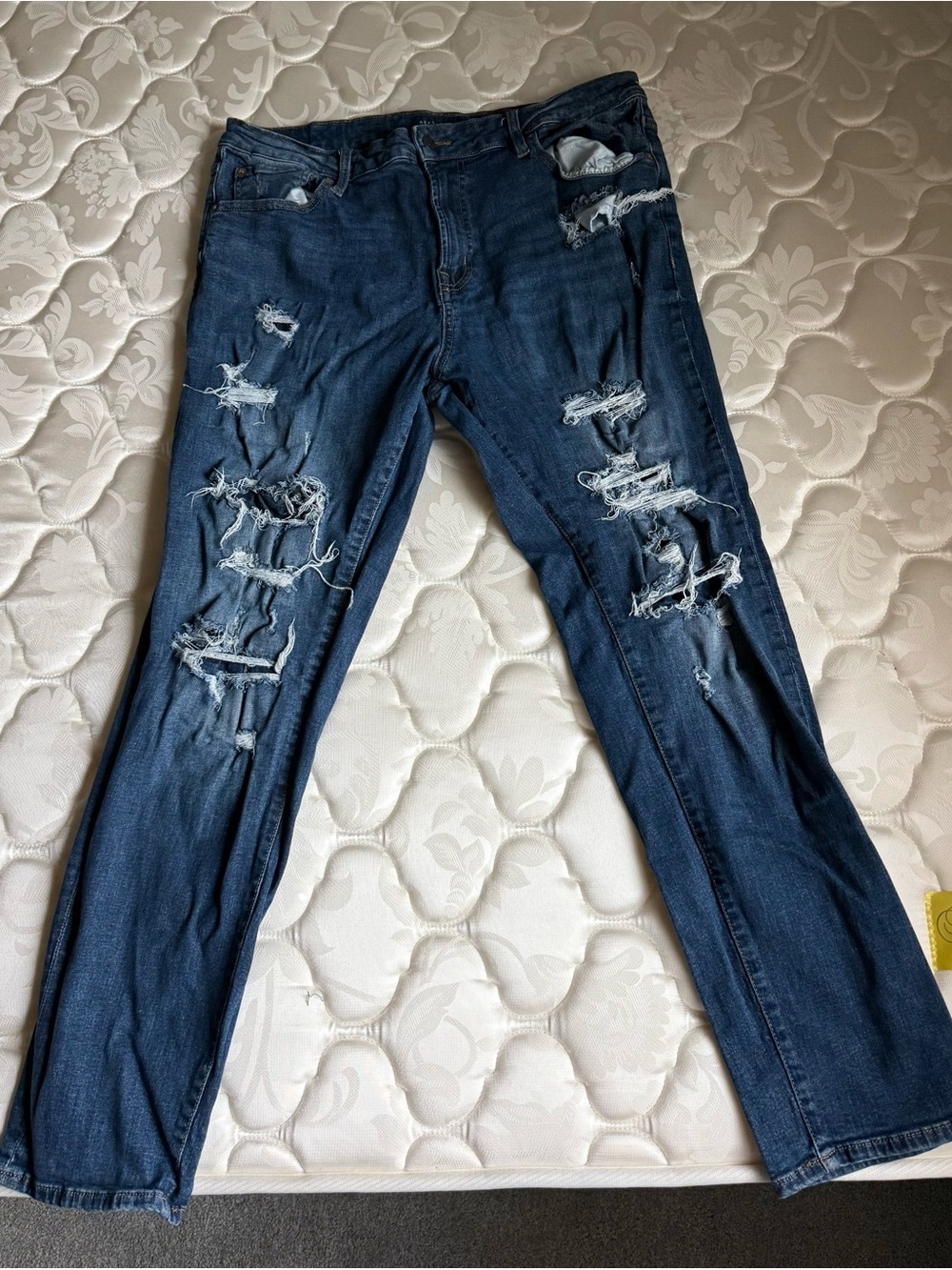 Women’s Dark Blue Ripped Jeans